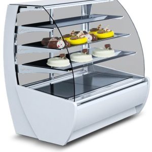 IGLOO Kuchentheke Konditoreitheke KAMELEO 0.6 weiß, Umluft, Breite 705mm
