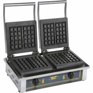 ROLLER GRILL Doppel-Waffeleisen Brüsseler Waffelform ROLLER GRILL Doppel-Waffeleisen Brüsseler Waffelform