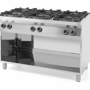 HENDI Gasherd 6 Brenner mit offenem Unterbau, 28,5kW HENDI Gasherd 6 Brenner mit offenem Unterbau, 28,5kW