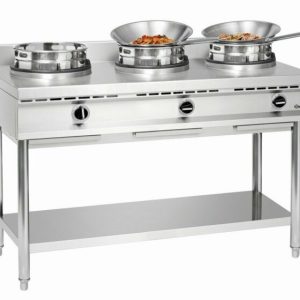 Bartscher Wok-Herd Gas 3 Brenner à 10 kW, B 1500 x T 600mm Bartscher Wok-Herd Gas 3 Brenner à 10 kW, B 1500 x T 600mm