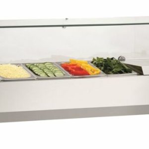 Bartscher Kühlaufsatzvitrine GL4, 5 x 1/4 GN Bartscher Kühlaufsatzvitrine GL4, 5 x 1/4 GN