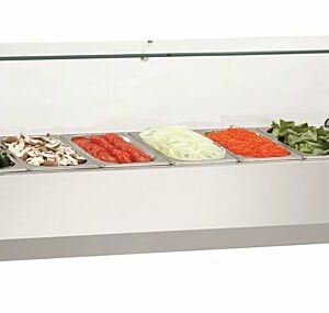 Bartscher Kühlaufsatzvitrine GL4, 7x 1/4 GN, 230 V Bartscher Kühlaufsatzvitrine GL4, 7x 1/4 GN, 230 V