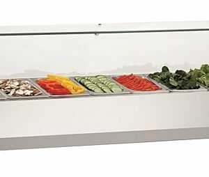 Bartscher Kühlaufsatzvitrine GL4 8 x 1/4 GN, 230 V Bartscher Kühlaufsatzvitrine GL4 8 x 1/4 GN, 230 V