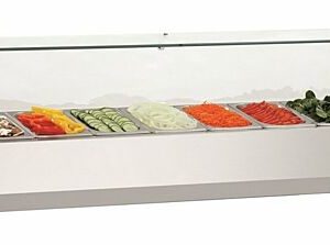 Bartscher Kühlaufsatzvitrine GL4, 10x 1/4 GN, 230 V Bartscher Kühlaufsatzvitrine GL4, 10x 1/4 GN, 230 V