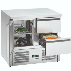 Bartscher Mini-Kühltisch 900T1S2, 260 Liter, 1/1GN Tür, 2 Schubladen Bartscher Mini-Kühltisch 900T1S2, 260 Liter, 1/1GN Tür, 2 Schubladen