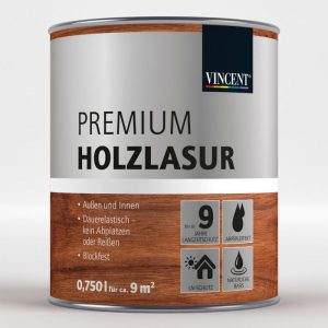 Vincent Premium Holzlasur Farblos 0,75 L Vincent Premium Holzlasur Farblos 0,75 L