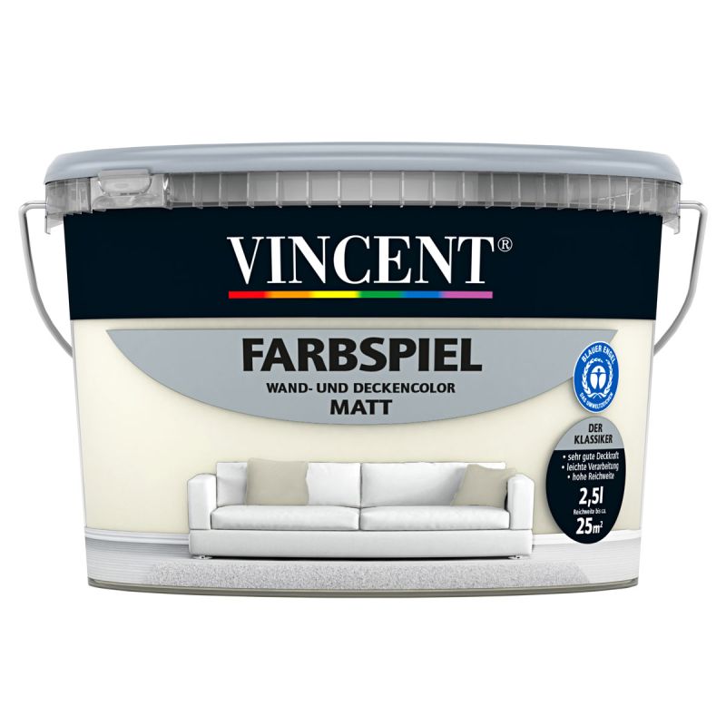 Vincent Farbspiel Crema matt 2,5 L
