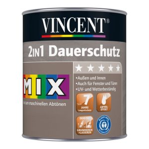 Vincent Holzschutz 2in1 Dauerschutz MIX IT! 2,5 l Vincent Holzschutz 2in1 Dauerschutz MIX IT! 2,5 l
