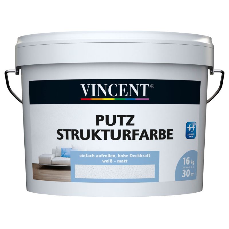 Vincent Wandfarbe Putz Strukturfarbe MIX IT 10 l