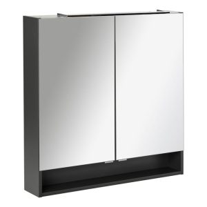 Fackelmann Spiegelschrank LUNA 800 x 793 x 153 mm anthrazit Fackelmann Spiegelschrank LUNA 800 x 793 x 153 mm anthrazit