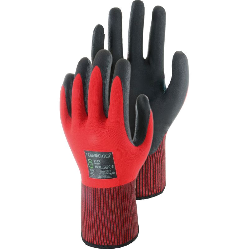Triuso Handschuh Flex mit Nitril-Beschichtung Größe 10