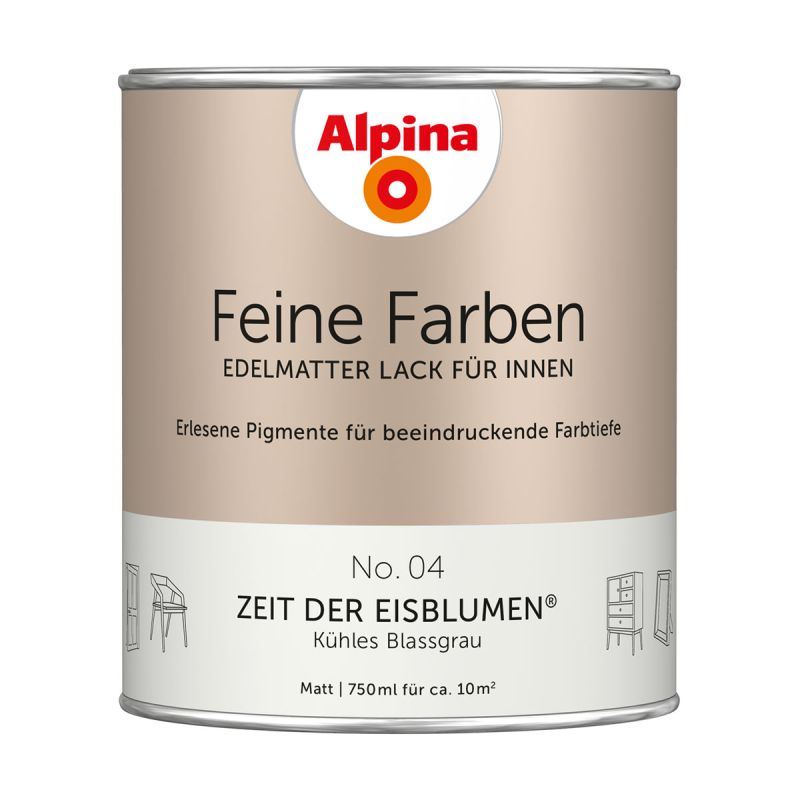 Alpina Buntlack Feine Farben Lack No 04 Zeit der Eisblumen edelmatt 750ml
