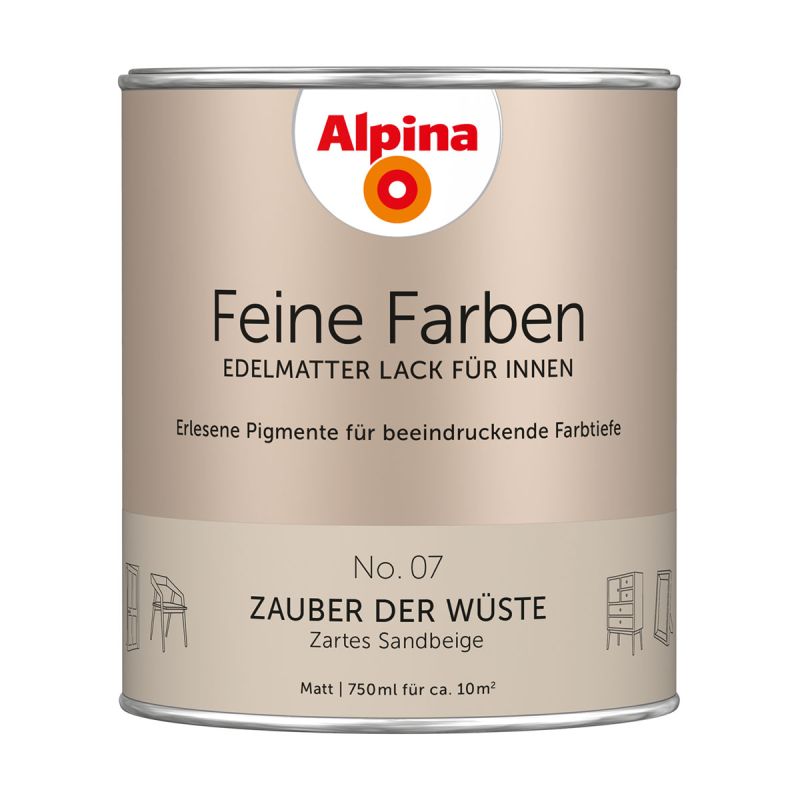 Alpina Buntlack Feine Farben Lack No 07 Zauber der Wüste edelmatt 750ml