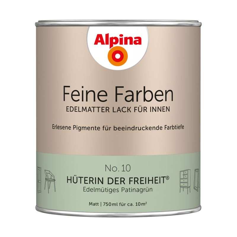 Alpina Buntlack Feine Farben Lack No 10 Hüterin der Freiheit edelmatt 750ml