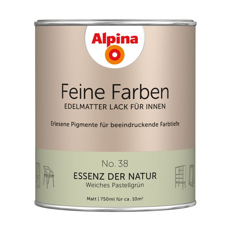 Alpina Buntlack Feine Farben Lack No 38 Essenz der Natur edelmatt 750ml