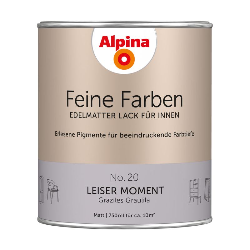 Alpina Buntlack Feine Farben Lack No 20 Leiser Moment edelmatt 750ml