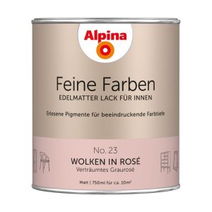 Alpina Buntlack Feine Farben Lack No 23 Wolken in Rosé edelmatt 750ml Alpina Buntlack Feine Farben Lack No 23 Wolken in Rosé edelmatt 750ml