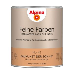 Alpina Buntlack Feine Farben Lack No 43 Baukunst der Sonne edelmatt 750ml Alpina Buntlack Feine Farben Lack No 43 Baukunst der Sonne edelmatt 750ml