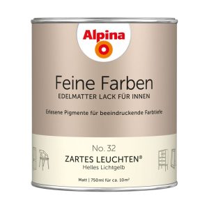 Alpina Buntlack Feine Farben Lack No 32 Zartes Leuchten edelmatt 750ml Alpina Buntlack Feine Farben Lack No 32 Zartes Leuchten edelmatt 750ml
