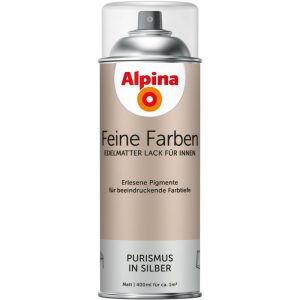Alpina Buntlack Feine Farben Sprühlack Purismus in Silber 400ml Alpina Buntlack Feine Farben Sprühlack Purismus in Silber 400ml