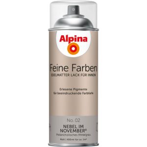 Alpina Buntlack Feine Farben Sprühlack No 02 Nebel im November edelmatt 400ml Alpina Buntlack Feine Farben Sprühlack No 02 Nebel im November edelmatt 400ml