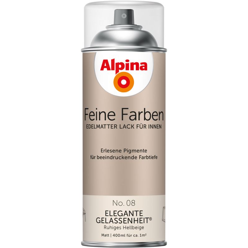 Alpina Buntlack Feine Farben Sprühlack No 08 Elegante Gelassenheit edelmatt 400ml