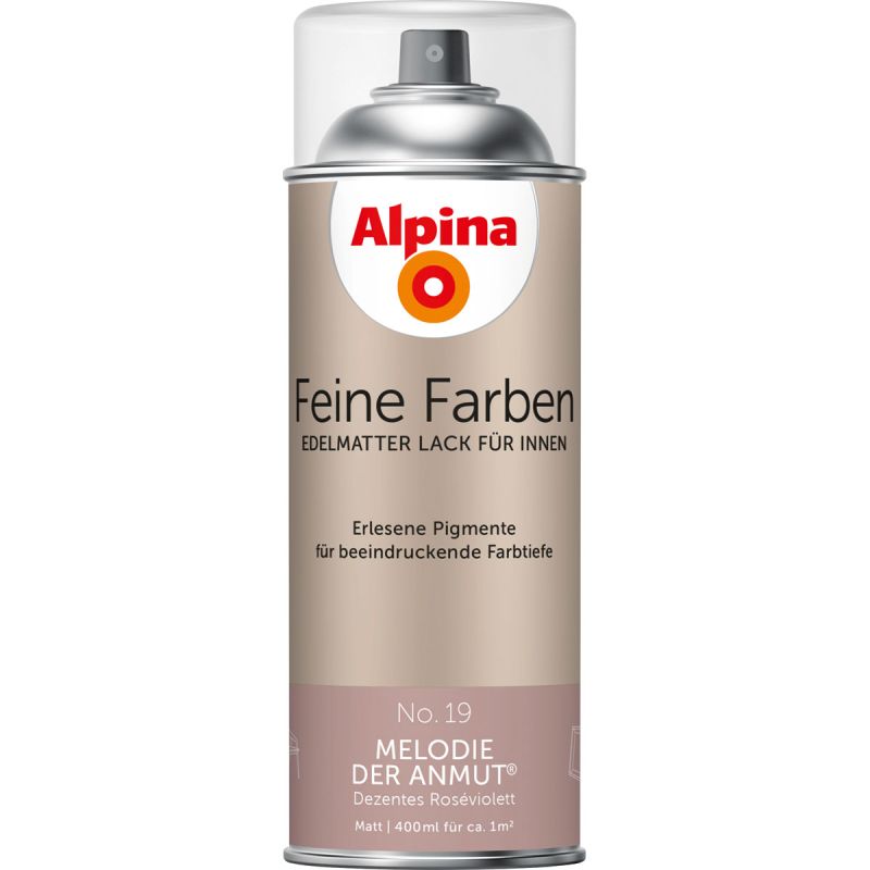 Alpina Buntlack Feine Farben Sprühlack No 19 Melodie der Anmut edelmatt 400ml
