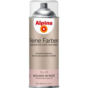 Alpina Buntlack Feine Farben Sprühlack No 23 Wolken in Rosé edelmatt 400ml Alpina Buntlack Feine Farben Sprühlack No 23 Wolken in Rosé edelmatt 400ml