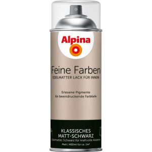 Alpina Buntlack Feine Farben Sprühlack Klassisches Matt-Schwarz edelmatt 400ml Alpina Buntlack Feine Farben Sprühlack Klassisches Matt-Schwarz edelmatt 400ml