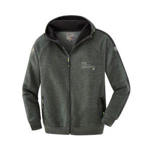 Terrax Workwear Sweatjacke dunkelgrün-limette Größe M Terrax Workwear Sweatjacke dunkelgrün-limette Größe M