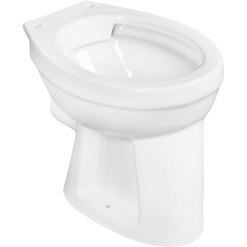 Cornat Flach Stand-WC spülrandlos Abgang waagerecht weiß