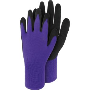 Triuso Garten-Handschuh Viola mit Latex-Beschichtung Größe 7