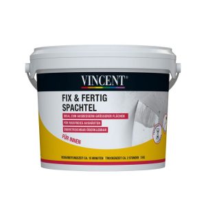 Vincent Fertigspachtel Fix und Fertig Spachtel 5 kg Vincent Fertigspachtel Fix und Fertig Spachtel 5 kg