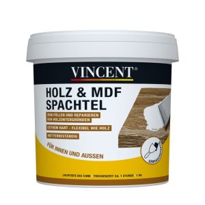 Vincent Fertigspachtel Holz und MDF Spachtel 1 kg Vincent Fertigspachtel Holz und MDF Spachtel 1 kg
