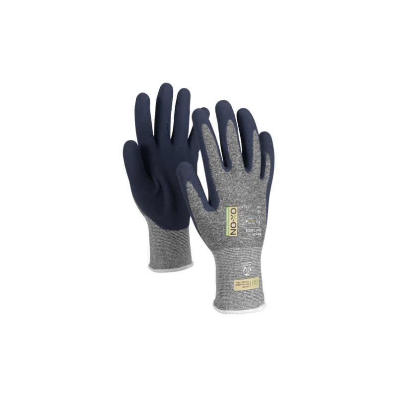 Arbeitshandschuh Recycle Basic 16003 grau-schwarz