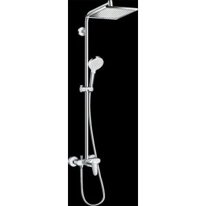 Hansgrohe Duschsystem 240 Crometta E 1 Strahlart mit Einhebelmischer Chrom Hansgrohe Duschsystem 240 Crometta E 1 Strahlart mit Einhebelmischer Chrom