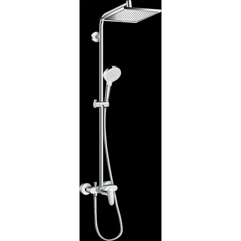 Hansgrohe Duschsystem 240 Crometta E 1 Strahlart mit Einhebelmischer Chrom