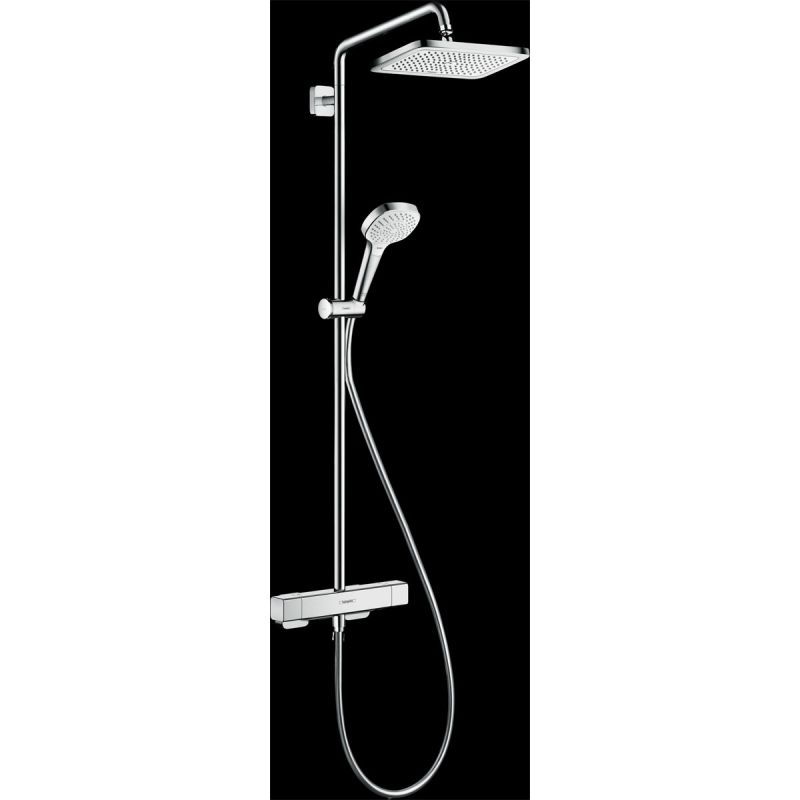 Hansgrohe Duschsystem 280 Croma E 1 Strahlart mit Thermostat Ecostat E Chrom