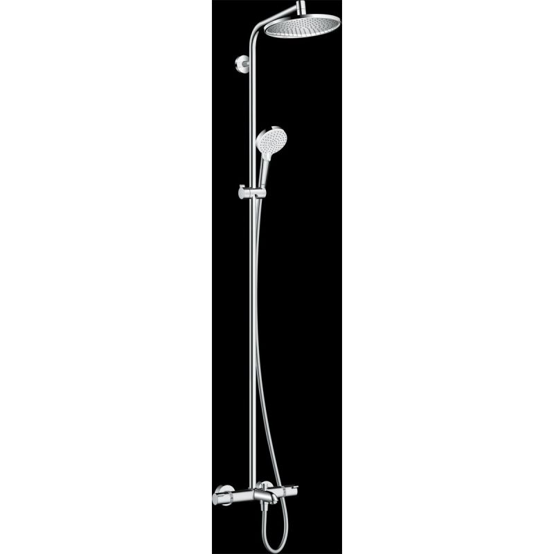 Hansgrohe Duschsystem 240 Crometta S 1 Strahlart mit Wannenthermostat Chrom