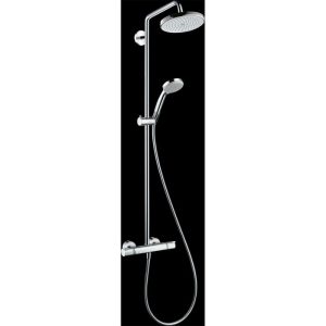Hansgrohe Duschsystem 220 Croma 1 Strahlart mit Thermostat Chrom Hansgrohe Duschsystem 220 Croma 1 Strahlart mit Thermostat Chrom