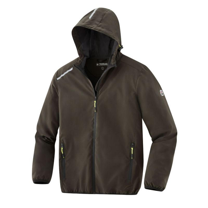 Terrax Workwear  Arbeitsjacke dunkelgrün-limette Größe L