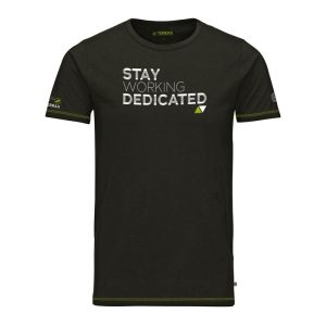 Terrax Workwear T-Shirt dunkelgrün-limette Größe L Terrax Workwear T-Shirt dunkelgrün-limette Größe L
