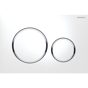 Geberit Betätigungsplatte Sigma 20 glanzchrom/weiß Geberit Betätigungsplatte Sigma 20 glanzchrom/weiß