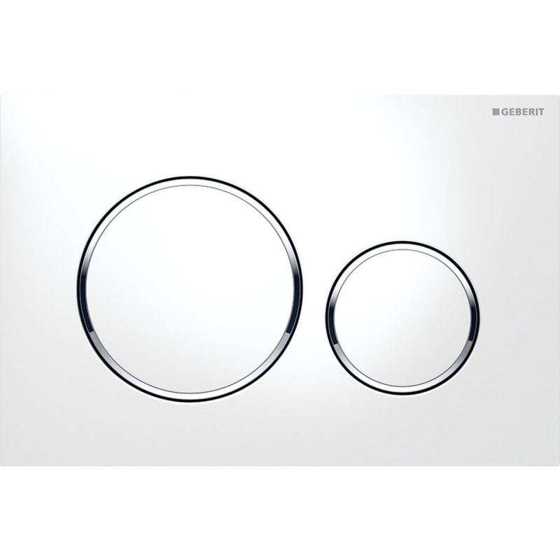 Geberit Betätigungsplatte Sigma 20 glanzchrom/weiß