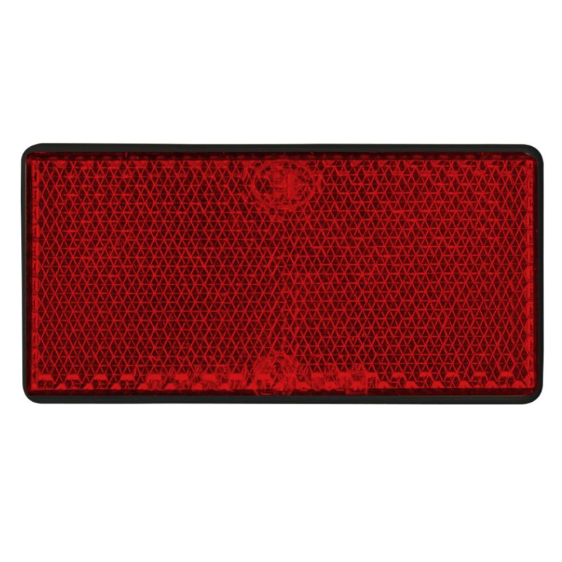 LAS 10206 Reflektor rot viereckig 2 Stk.
