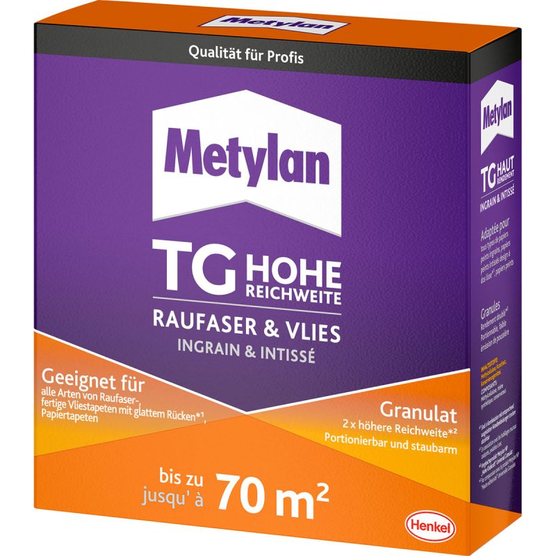 Metylan Tapetenkleister Raufaser & Vlies Granulat TG Hohe Reichweite 500 g