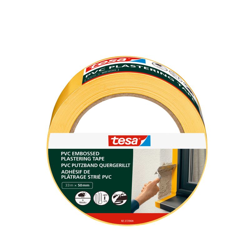 Tesa Putzband PVC gelb 33m x 50mm