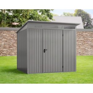 EcoStar Gerätehaus Trend-PTyp 2RAL9007 1 flg EcoStar Gerätehaus Trend-PTyp 2RAL9007 1 flg