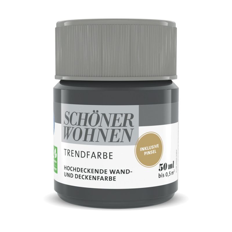 Schöner Wohnen Farbe  Wandfarbe Trendfarbe new black 50 ml