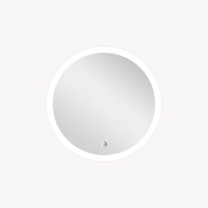 DSK  Design LED Lichtspiegel Silver Luna Dm 59 cm